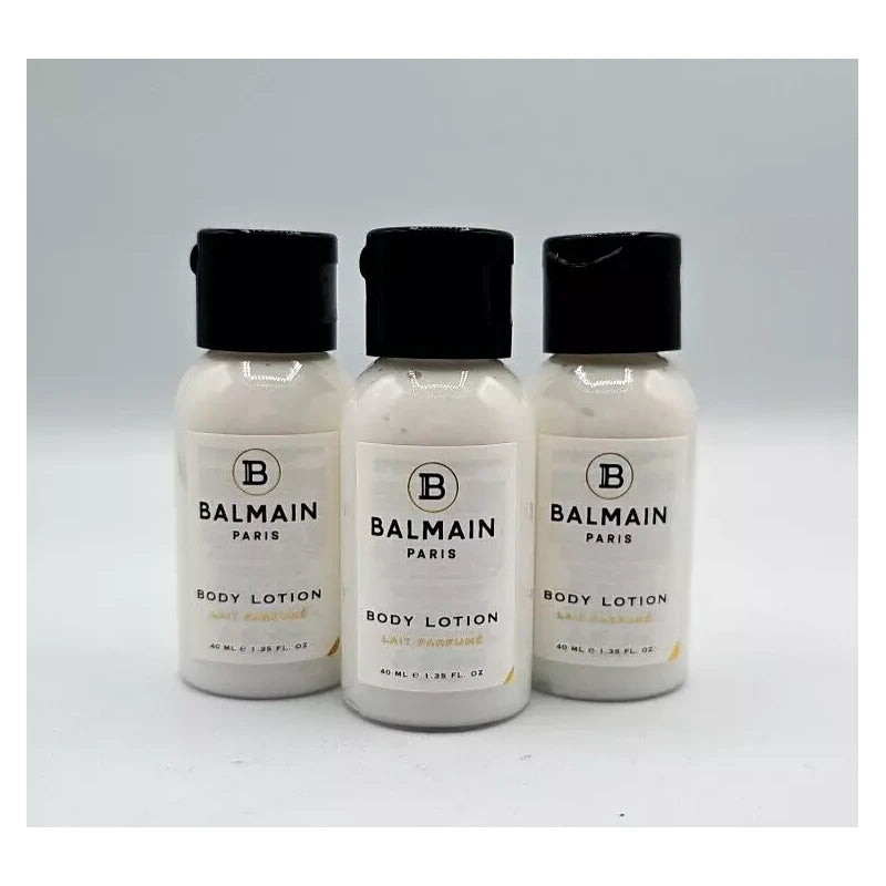 Balmain 3 pack BALMAIN Body Lotion  40ml -1.35 oz Travel Hotel Size