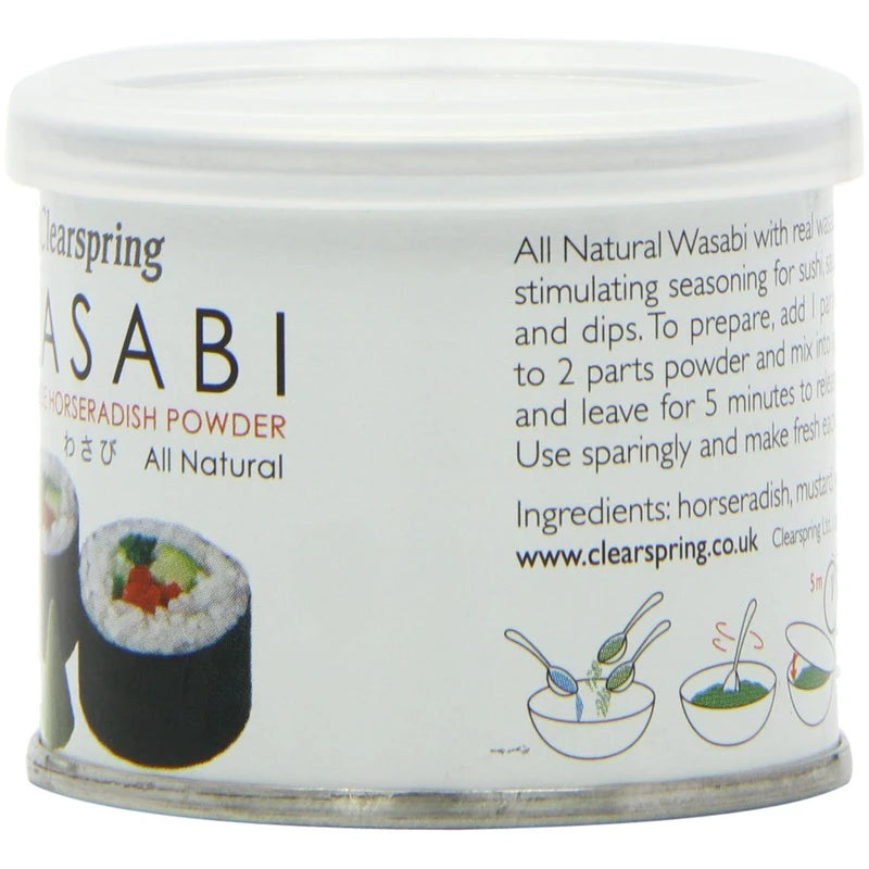 Clearspring Organic Japanese Wasabi Powder, 25g (Pack of 3)