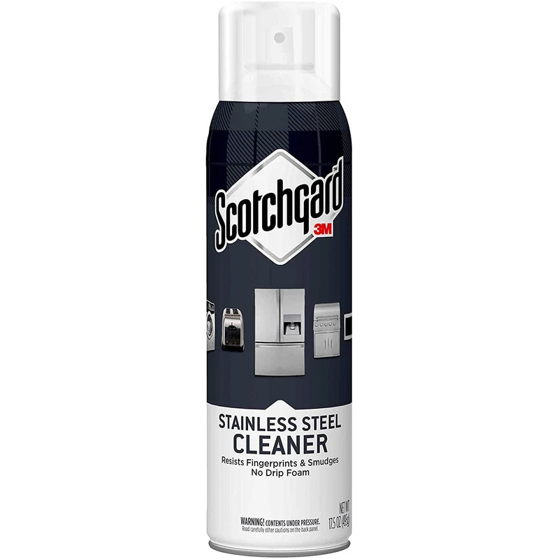 Scotchgard 7966-SG Stainless Steel Cleaner Resists Fingerprints & Smudges, No Drip Foam, 17 Oz, Original Version, 17 Fl Oz