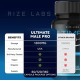 Ultimate Male Pro Pills for Men, Ultimate Male Pro Herbal Supplement, Ultimate Male Pro to Boost Healthy Body, Ultimate Male Pro Maximum Strength Formula, Ultimate Male Pro Reviews ( (60 Capsules)