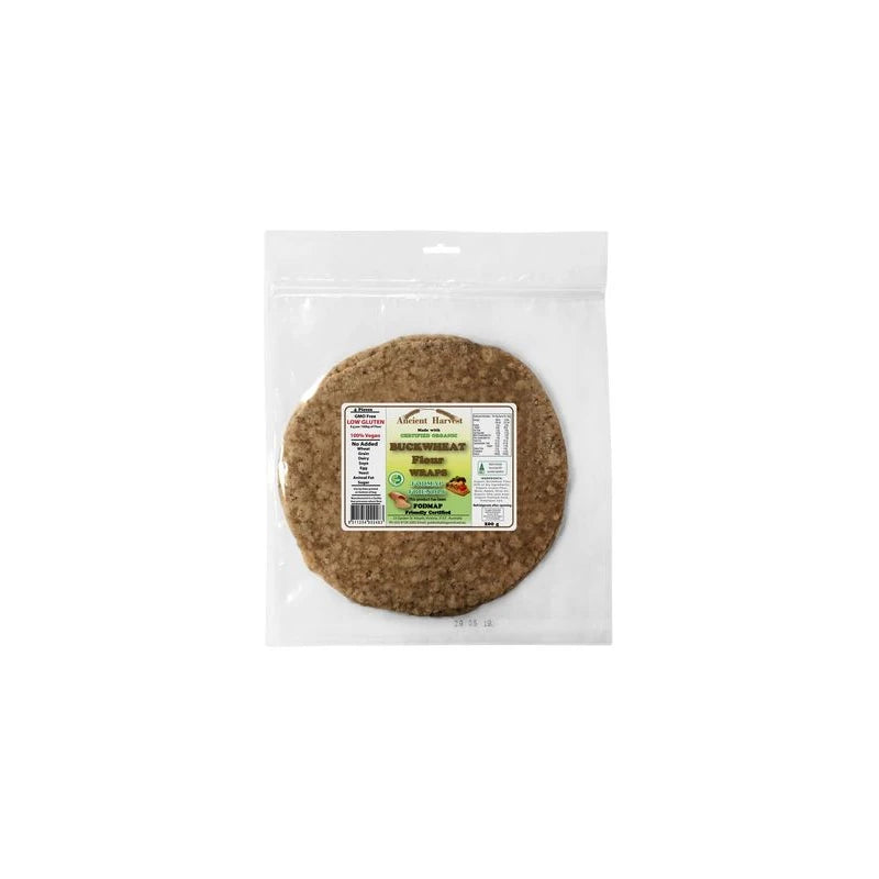 ANCIENT HARVEST Organic Buckwheat Fodmap Wraps 200g