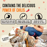 Roosty's Naturals Chicken De-Wormer Powder - Chili Mix | 1LB Pouch | All-Natural Formula | US-Made Chicken Wormer, Poultry De-Wormer | Chicken Medicine Supplies to Relieve and Safeguard from Worms