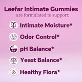 LEEFAR Her Juicy  Feminine Probiotics Gummies- All in One Solution with Slippery Elm and Prebiotics&Lactobacillus Probiotic Blend for Women’s pH Balance and Dryness - Hawaiian Pineapple Gummies 60 Count