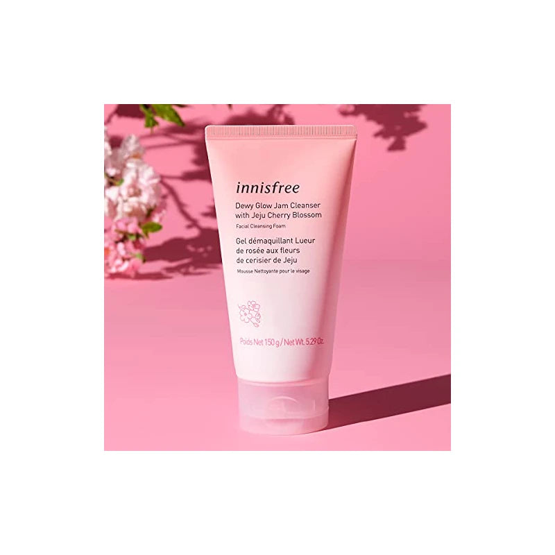innisfree Cherry Blossom Dewy Glow Jam Cleanser Daily Face Wash, 32 Fl Oz (Pack of 1)