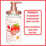 PUNCH Strawberry Smoothing Body Lotion with Honey Extract & Shea - 16.9fl oz
