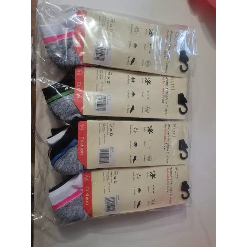 Rumi Apparel Socks Pair Size Sock Side 9-11 and Shoe Side 5-11   12 Pair
