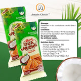 Amazin Choices Baked Coconut Crackers - Vegan, Non-GMO, Gluten-Free Coconut Snack, Crispy Snack, Party Snack, Coconut Slices Snack Viet, Coconut Chips - 7.4 Oz