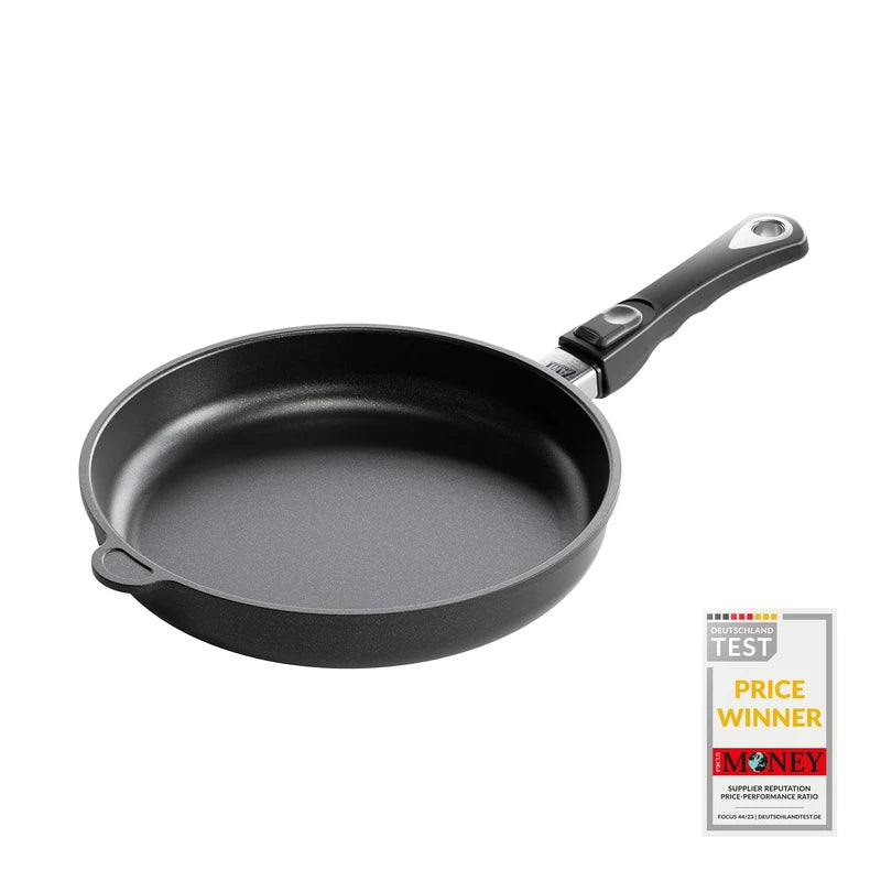AMT Gastroguss The World´S [.] Frying pan Induction, Diameter 28 cm, Height 5 cm, cast Aluminium (Aluminium), Lotan® Non-Stick Coating for Fat-Free-Frying, AMZN-I-528-US