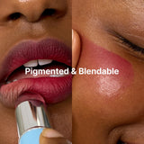 fwee Blurry Pudding Pot | Airbrushed Blush & Lip, Buildable Pigment, Long-lasting, Lightweight, Easy to Blend, Natural Soft Matte Finish - Faded (Dusty Rose) | 0.17 oz