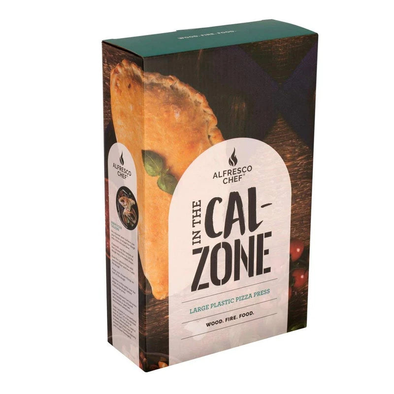 Alfresco Chef Large Calzone Press/Pizza Dough Mould Calzone & Pasty Maker/Plastic - 28cm / Kitchen Accessory & Cooking Tool