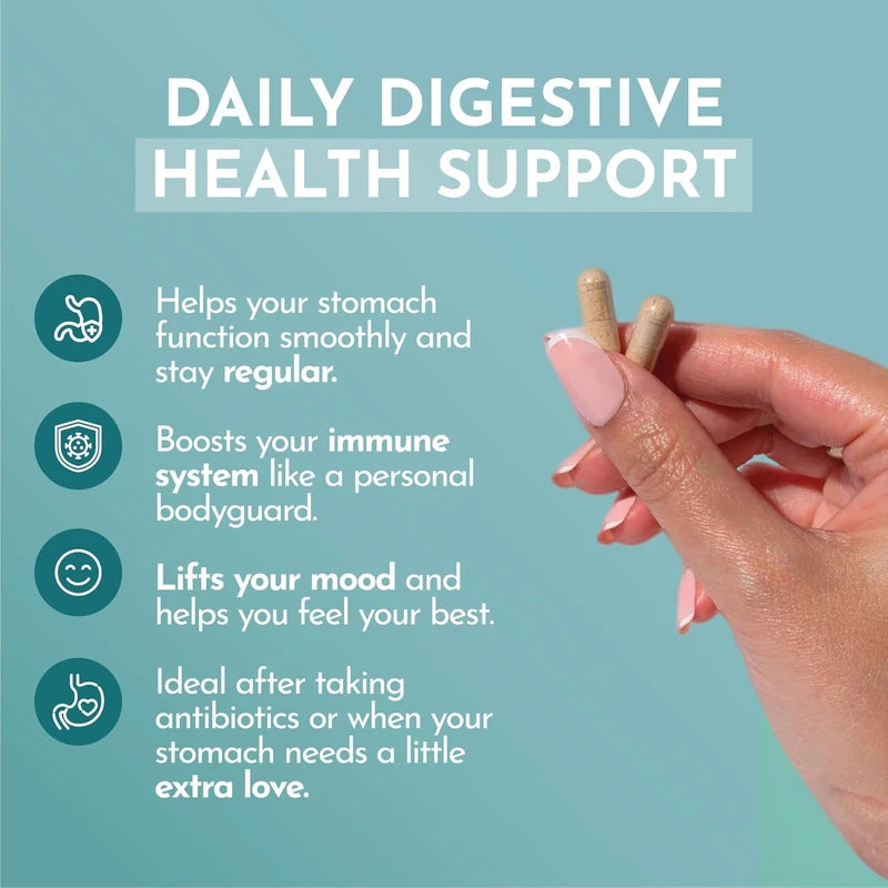 Happy Flora, Probiotic Supplement 170 Billion CFU for a Healthy Gut Health with enzymes for Digestion, probiotics for Women and Men, 1 Bottle - 60 Capsules