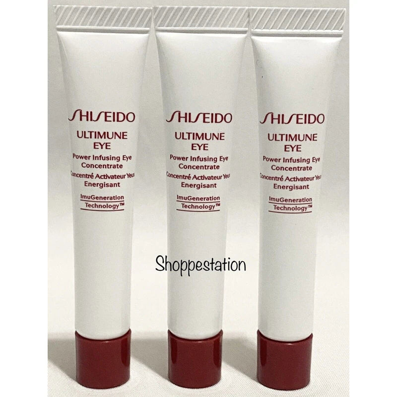 Shiseido Lot of 3 Shiseido ULTIMUNE EYE Power Infusing Eye Concentrate  .18oz / 5ml Each