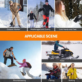 Heated Socks, Heated Socks for Women Men, 5000mAh Rechargeable Electric Heated Socks Up to 8 Hours, Washable Winter Warm Socks for Outdoors Work Fishing Hunting Skiing Riding (Gray)