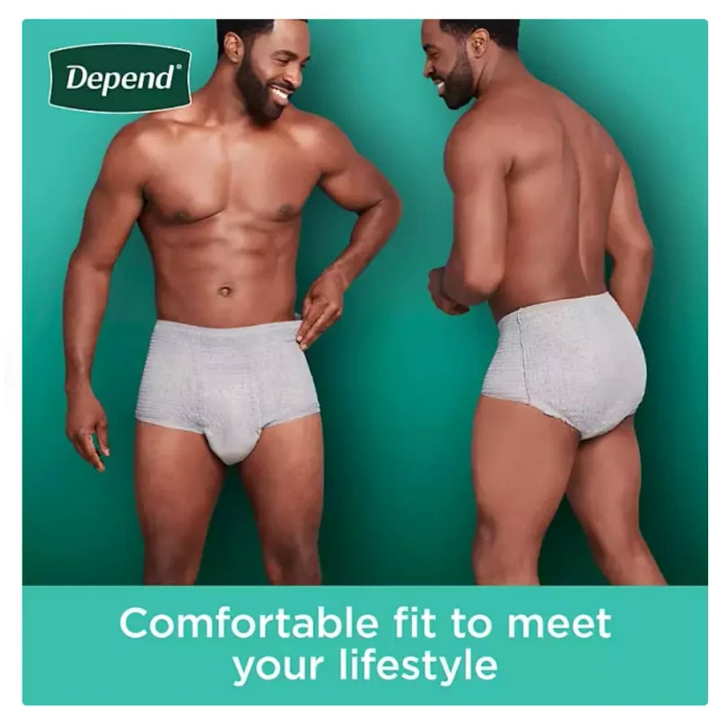 Depend Protection Plus Ultimate Underwear for Men LARGE 84 Count