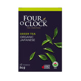 Four O'Clock Organic Green Tea Japanese, Non-Gmo, Kosher, Gluten-Free, 16 Count, 24g