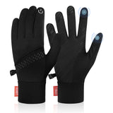 TIBISI Cycling Gloves Winter Thermal for Men & Women Warm Windproof Touchscreen Non-Slip Shock Absorbing Outdoor Running Cycling Mountain Bike Gloves, black-03