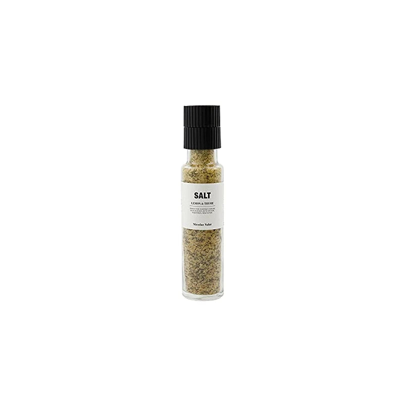 Nicolas Vahe - Salt with Thyme/Lemon Flavour - Glass Mill - 320 g