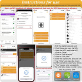 Tungsten Ring Digital Business Card - Waterproof NFC Ring - Social Media Sharing & Instant Contact - Tap to Share NFC - iOS and Android(Gold-#11)