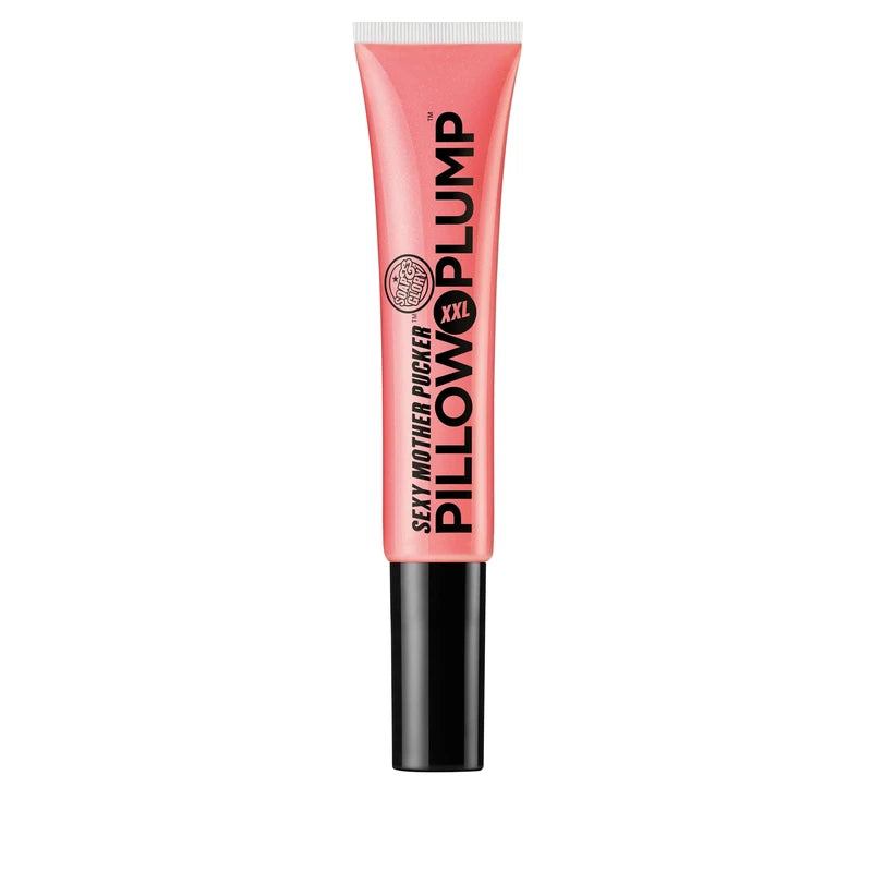 Soap & Glory Sexy Mother Pucker XXL Pillow Plump Lip Gloss - Hydrating, Plumping Lip Gloss for Full, Volumized Lips - Lip Plumper Gloss + Chocolate Orange Scent with Vegan Formula in Pinkwell (10ml)