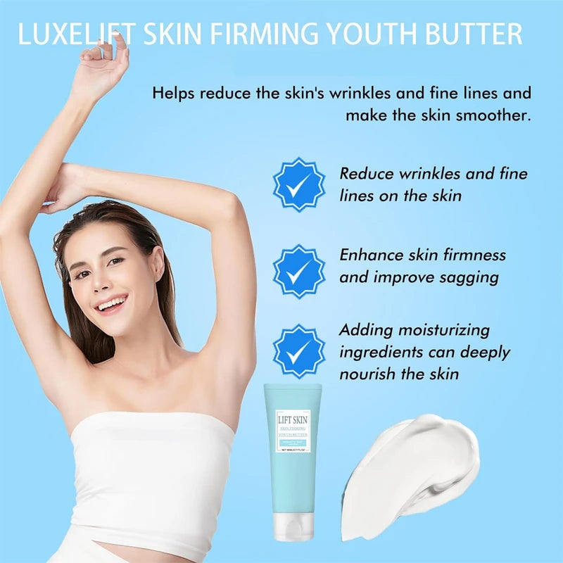 Bicotand Luxelift Skin Firming Youth Butter, Butter Anti Aging Moisturizer Cream for Body Loose Skin for Face Neck Arms Legs Butt (1 PCS)