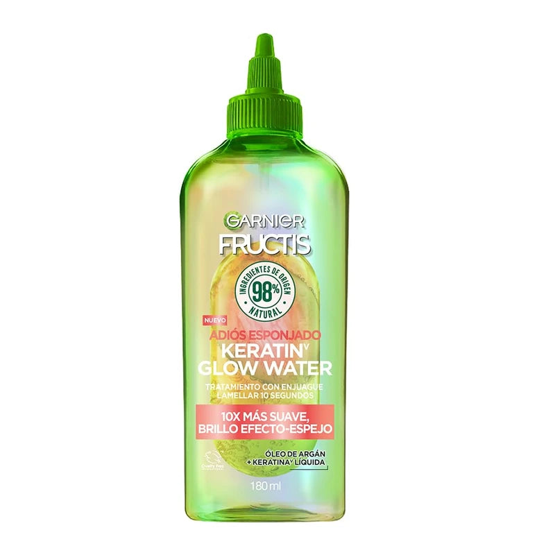 Garnier Fructis Adios Esponjado Keratin Glow Water Antifrizz 180 ml