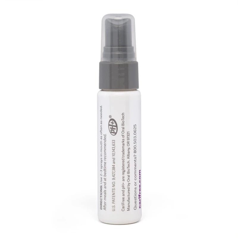 CariFree Oral Moisturizer Spray for Dental Hygiene (Grape) | Non-Staining and Fluoride-Free | Freshens Breath and Moistens Mouth| Recommended by Dentists for Oral Care