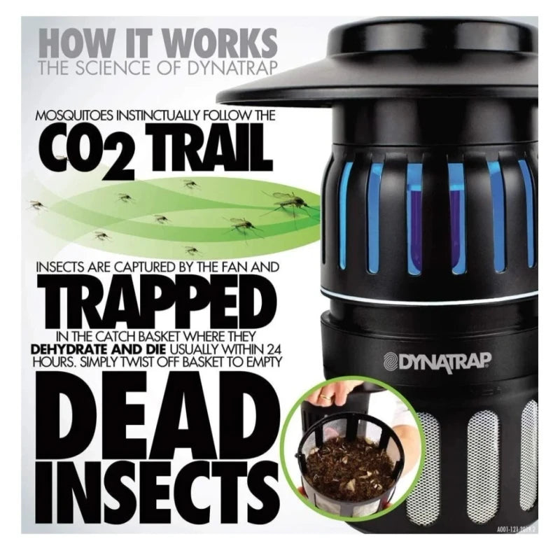 DynaTrap Insect Trap Dynatrap Model DT1200SR With Stand Base And Pole Electric easy to cl