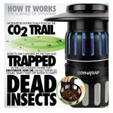 DynaTrap Insect Trap Dynatrap Model DT1200SR With Stand Base And Pole Electric easy to cl