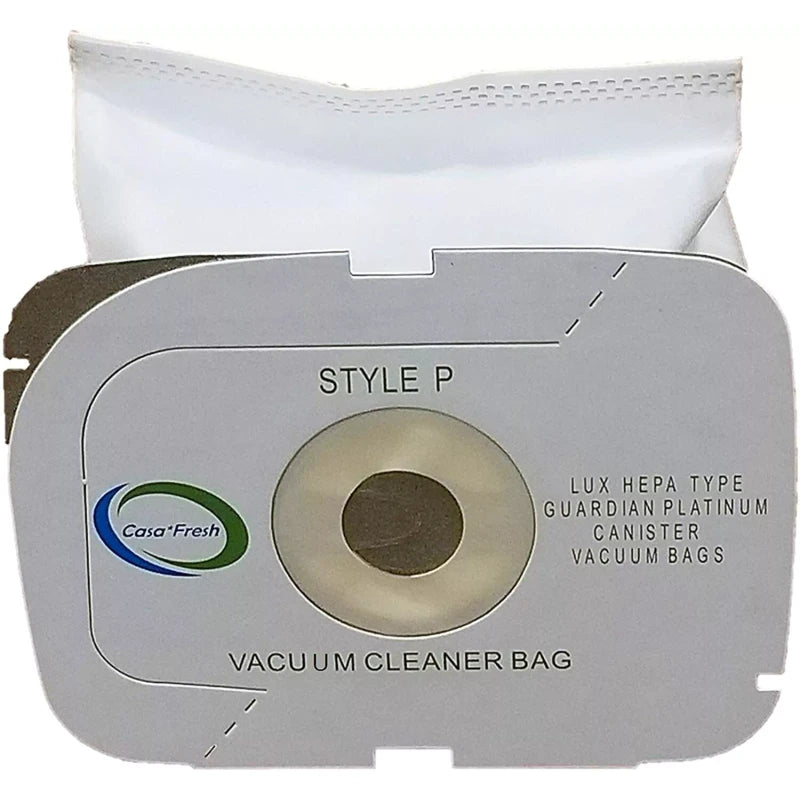 Casa Vacuums 6 HEPA Vacuum Bags For Aerus Electrolux Style P Lux Guardian Platinum Canister