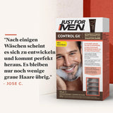 Just For Men Control GX Beard Wash, Moustache & Beard Dye, Beard Colour, Tint, Beard Colour, Reduces with Every Wash, White Beard Hair, Natural Results - All Beard Colours, 118 ml