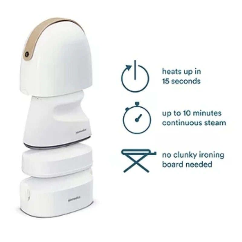 Homedics Mini Travel perfect steam 2- in- 1 garment steamer & iron