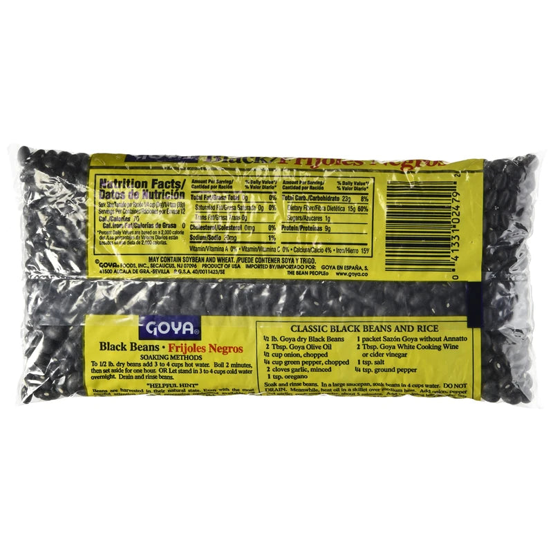 Goya Black Beans Dry 1Lb (3-Pack)