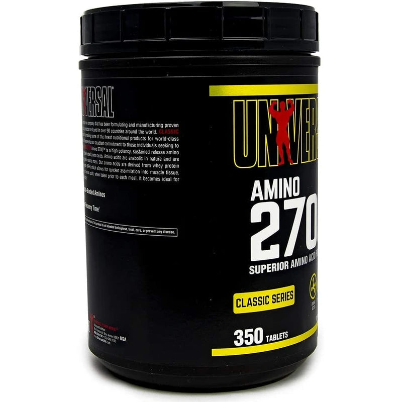 Universal Nutrition AMINO 2700 enthält hochwirksame Aminosäurergänzung in L-Form & peptidengebundene Aminosäuren, für den Aufbau von Kraft & Erhöhung der fettfreien Muskelmasse, 350 Tabletten