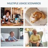 YI Dual-Lens Indoor Camera, Home Security Camera System w/ Fixed Lens and Dome