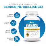 NUTRIFY ✨ Berbacil 800mg Pure Berberine Highest Absorption Immune Support Vegan USA Made