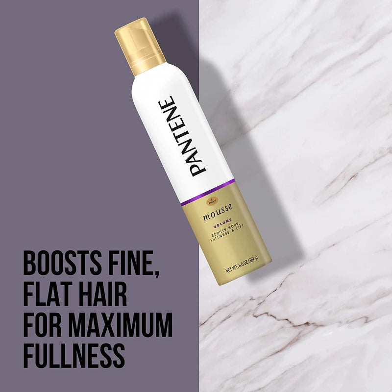 Pantene Pro-V Volume Body Boosting Mousse to Boost Fine, Flat Hair for Maximum Fullness, 6.6 oz