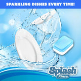 Generic Splash Rinse Dishwasher Cleaner Tablets - Deep Cleaning For All Dishwasher Machine Models, 1 Count (Pack of 6)