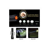 Lumitact G700 Led Torch Rechargeable Super Bright Led Tactical Flashlight 300000 Lumen Zoomable Handheld Torches for Camping Hiking Emergency