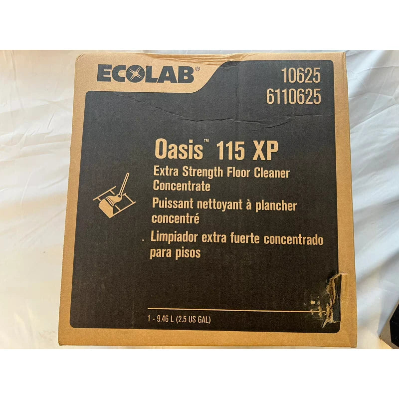 ECOLAB Oasis 115 XP Extra Strength Floor Cleaner 6110625 - 2.5 Gal - New