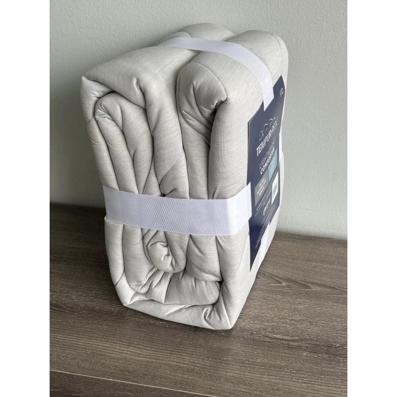 Tempur-Pedic One Tempur-Pedic Lightweight Comforter Blanket FULL/QUEEN Gray New!