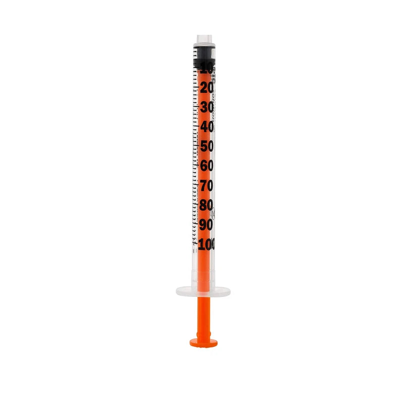 Pic Solution 02071000090300 Needle-Free Insulin Syringes, 100 Pieces, 1 ml Capacity