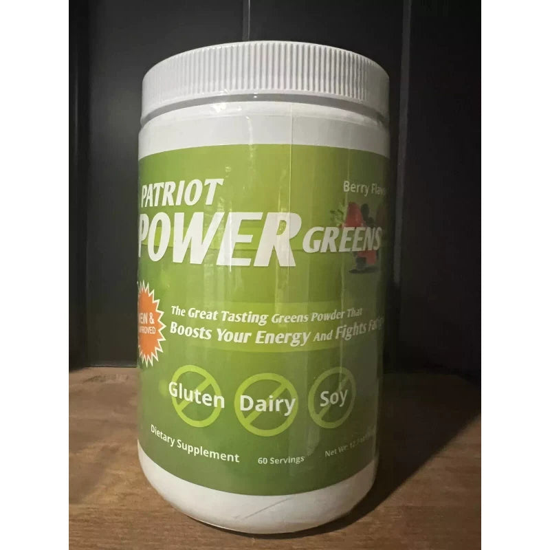 Patriot Power Greens Berry Flavor - 60 Servings - New / Sealed! Exp 5/2025