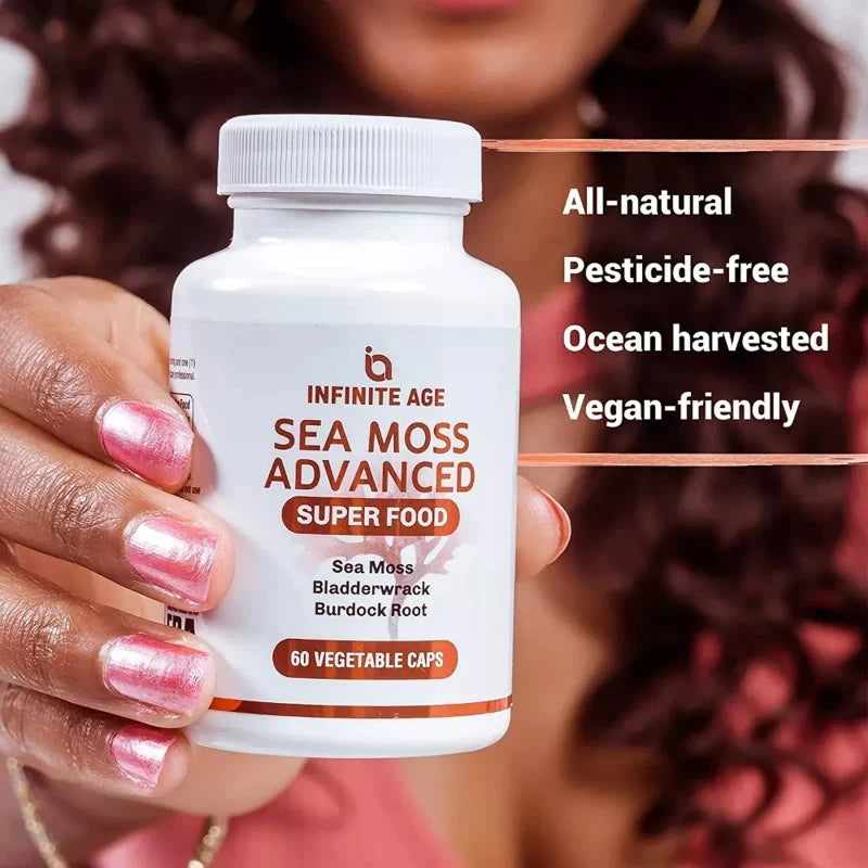 Infinite Age Sea Moss Advanced Superfood - Thyroid Care, Burdock, Bladderwrack