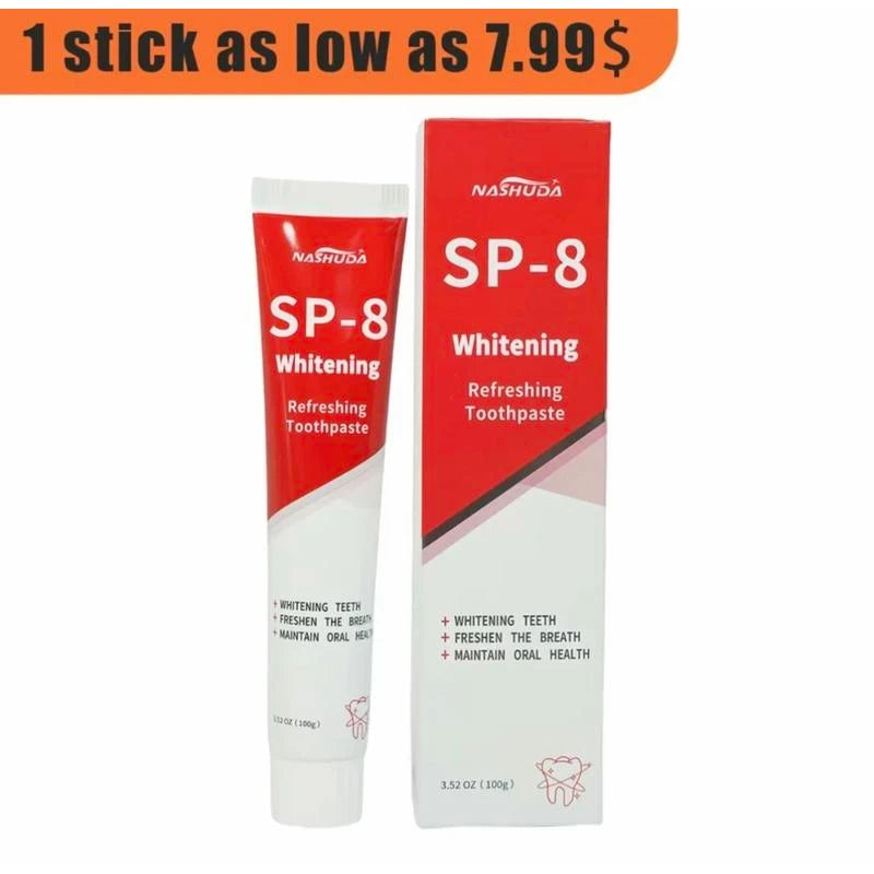 NASHUDA SP-8 [Triple Whitening] Probiotic Whitening Toothpaste, Free of Fluoride,Hydroxyapatite, Anti plaque,  Whitening Toothpaste Flavored Teeth - Specification: 1pcs