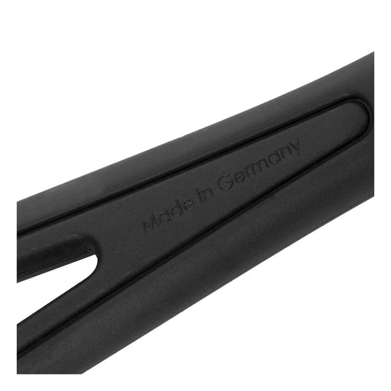 Westmark Set of 2 Spatulas, Wide Surface and Special Flattened Edge, Plastic, Gentle, Black, 283722E3, 310 x 93 x 35 mm