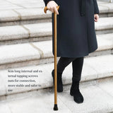 ispuoocti Wooden Walking Cane for Men and Women, Handmade, High Load Bearing Canes for Seniors,Ergonomic, Natural Solid Wood High-end Derby Cane Suitable for Gift Giving