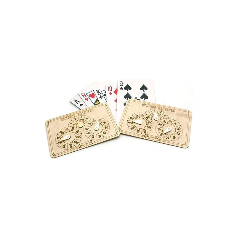 Bezique scorers/markers. British score registers