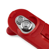 Zyliss MagiCan Manual Can Opener with Lid Release - Heavy Duty Can Opener Kitchen Gadgets - Home Can Opener Manual- Easy to Use Hand Held Can Opener - Effortlessly Open Cans - Compact Design - Red | Zyliss