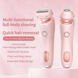 2024 Best Silk Glide Razor, Lady Shaver, Silk Glide Epilator Painless Hair Removal at Home, 2 in 1 Electric Shaver Razors for Women, for Sensitive Skin, Wet & Dry