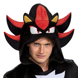 Disguise Sonic Shadow Adult Costume, Official Sonic Movie 3 Hooded Jumpsuit for Men and Women, Adults Size XS/S